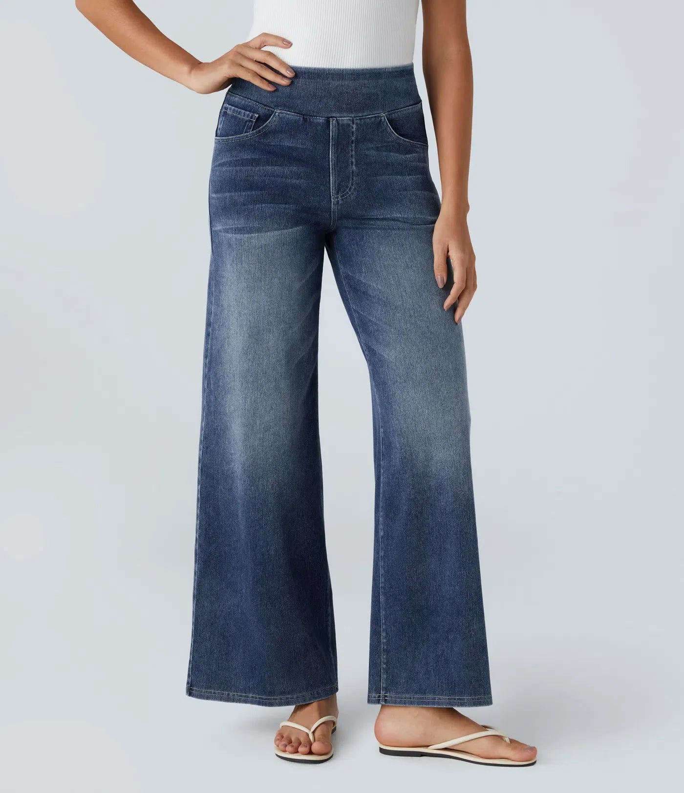 Eva | High-waisted stretch trousers