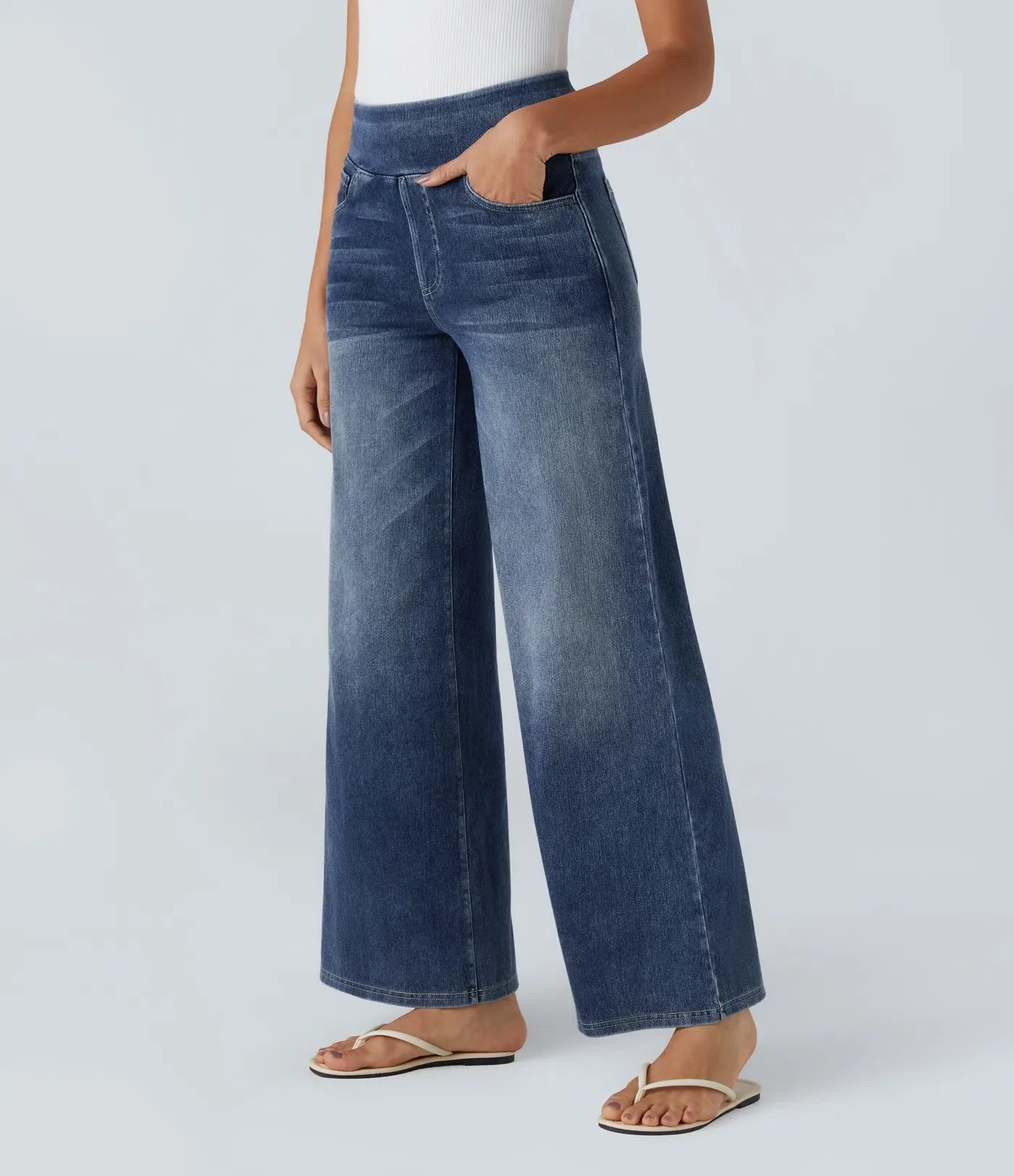 Eva | High-waisted stretch trousers