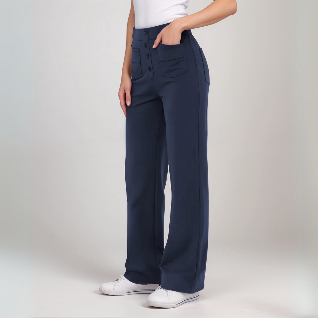 Elsa | High-waisted stretch trousers