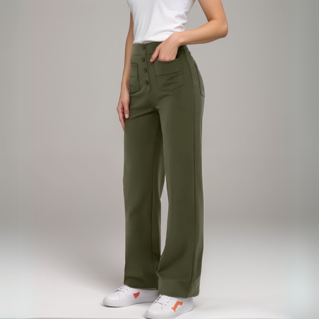 Elsa | High-waisted stretch trousers
