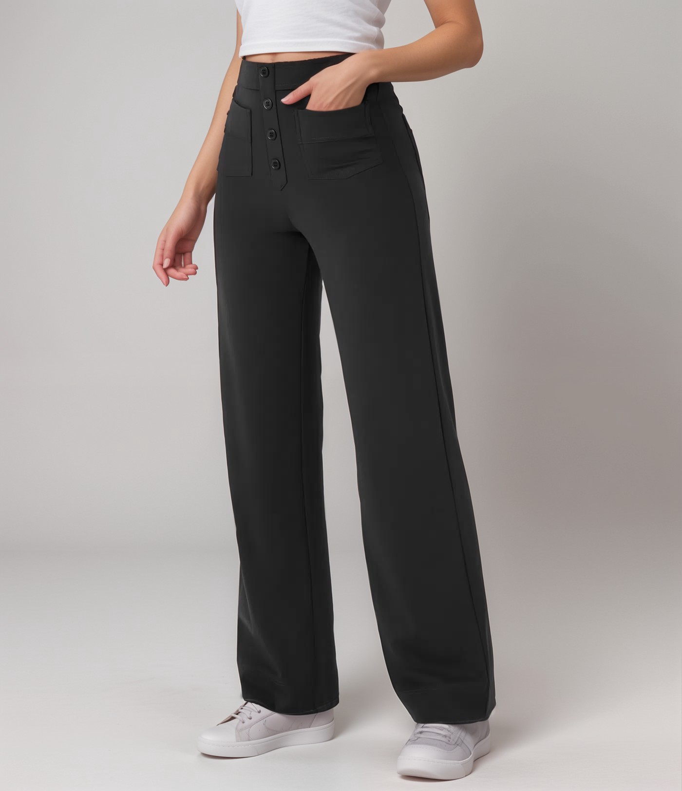 Elsa | High-waisted stretch trousers