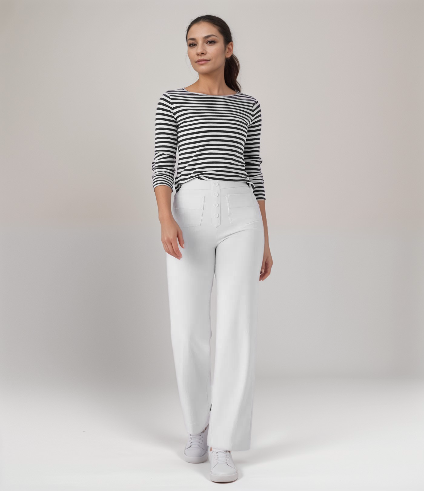 Elsa | High-waisted stretch trousers