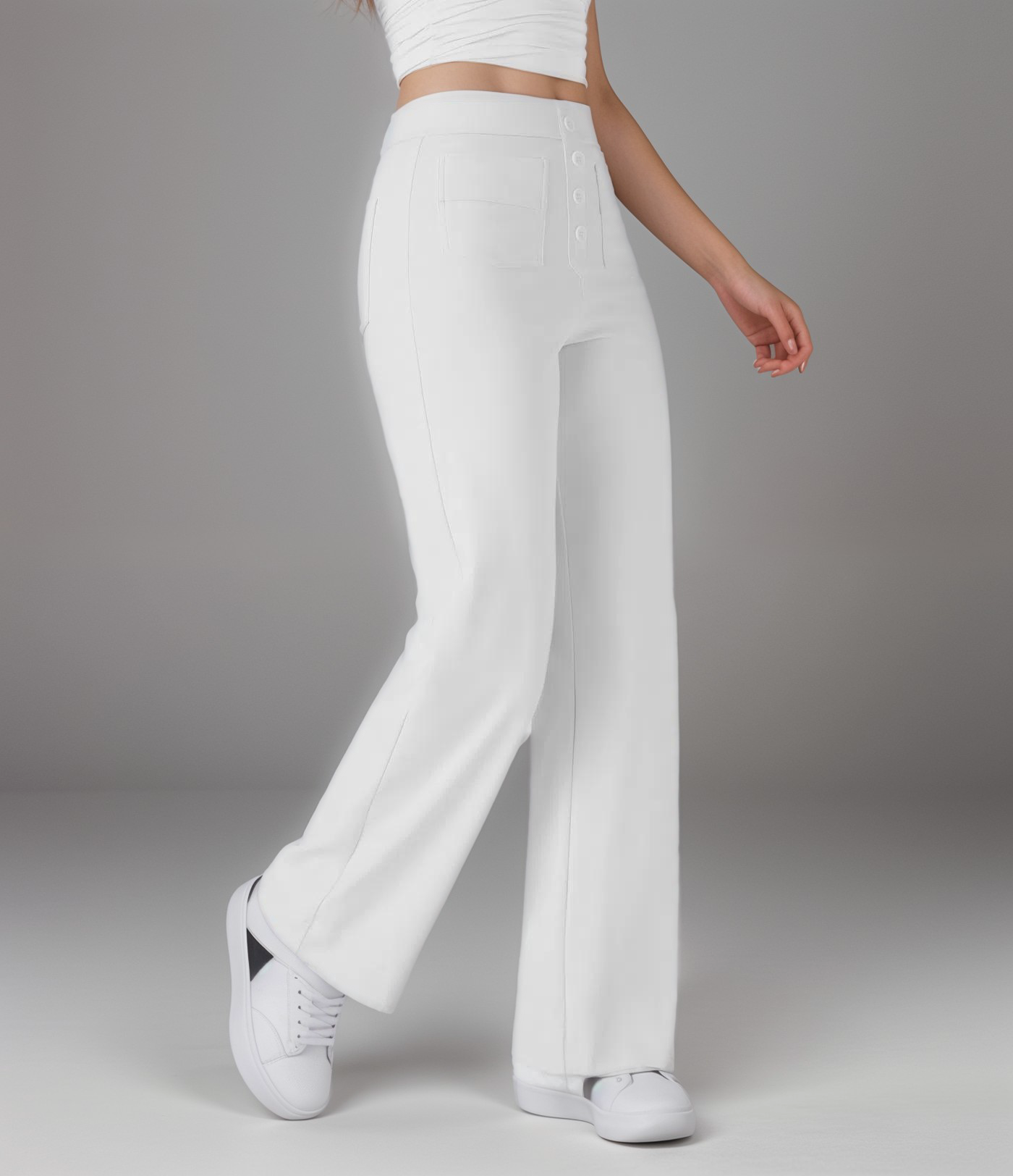 Elsa | High-waisted stretch trousers