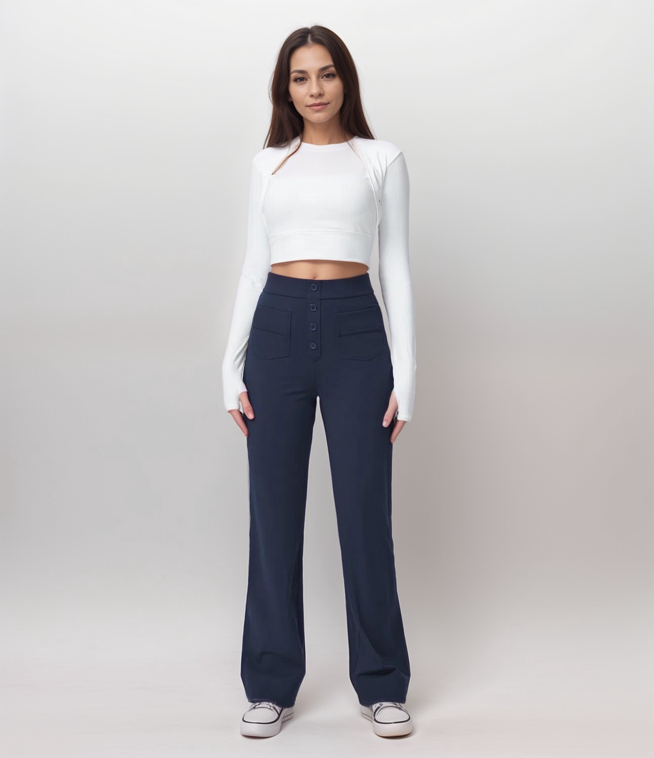 Elsa | High-waisted stretch trousers