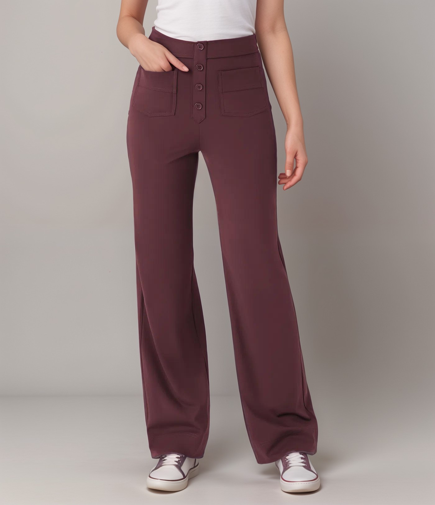 Elsa | High-waisted stretch trousers