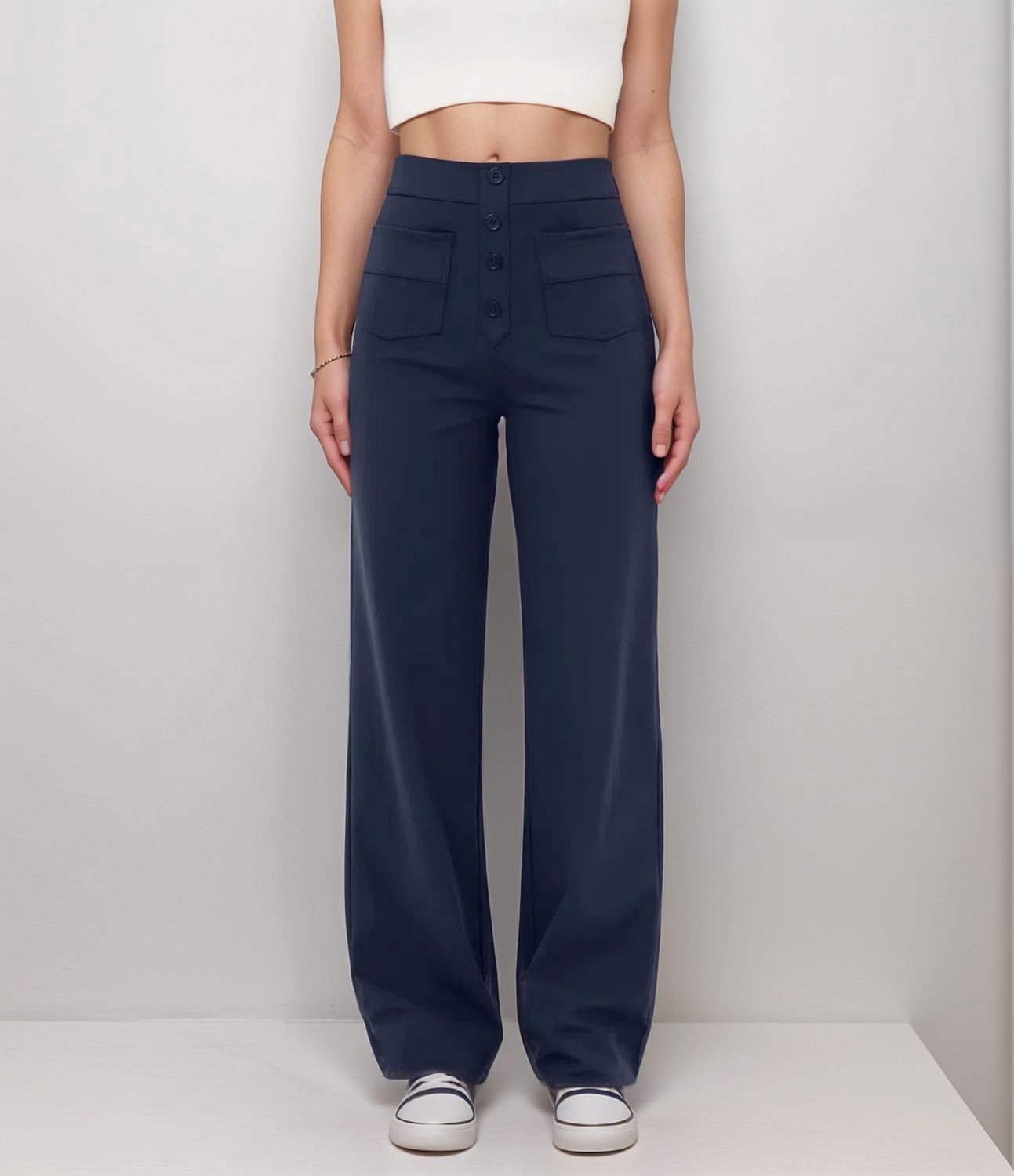 Elsa | High-waisted stretch trousers