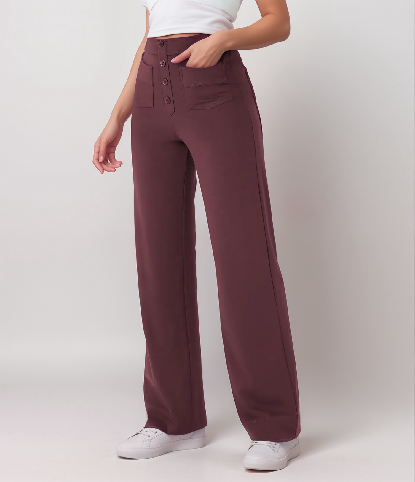 Elsa | High-waisted stretch trousers