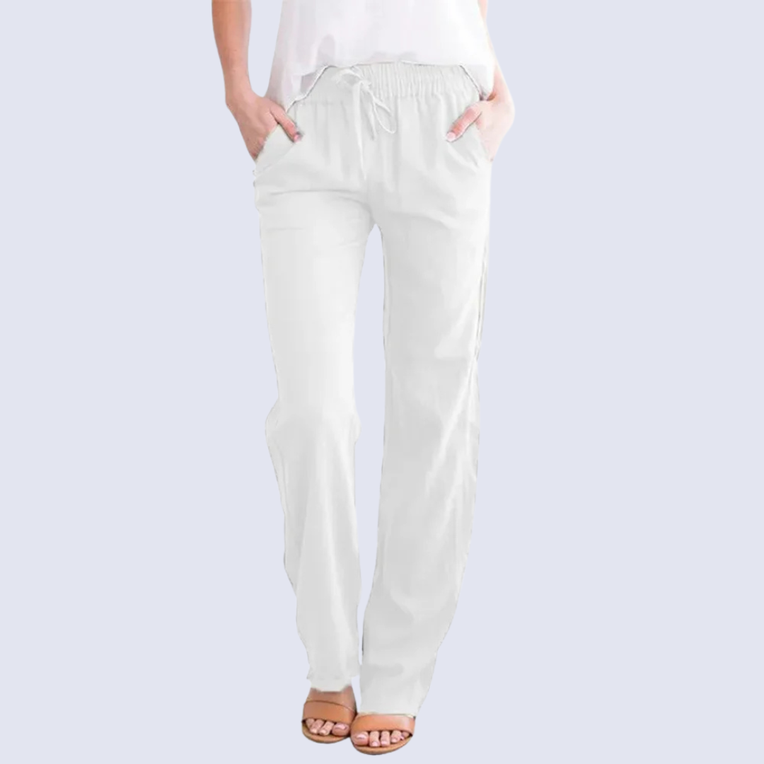 Julie | Cotton elasticated trousers