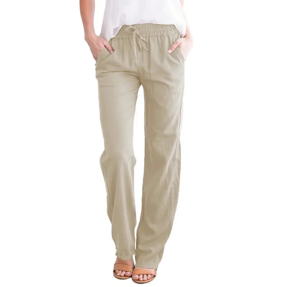 Julie | Cotton elasticated trousers