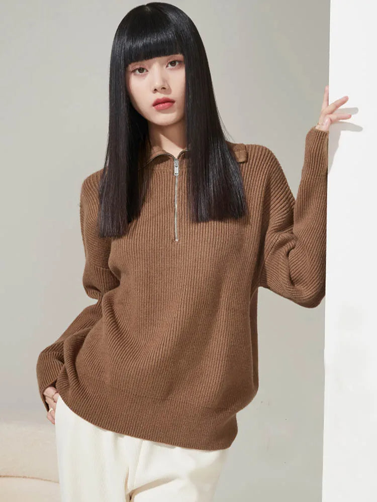 Anna | Stylish sweater with zip