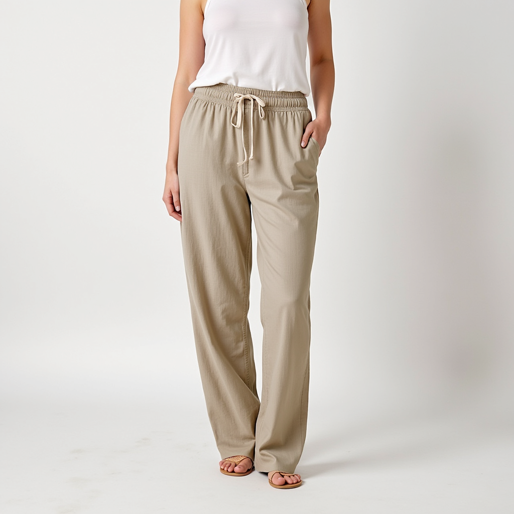 Julie | Cotton elasticated trousers